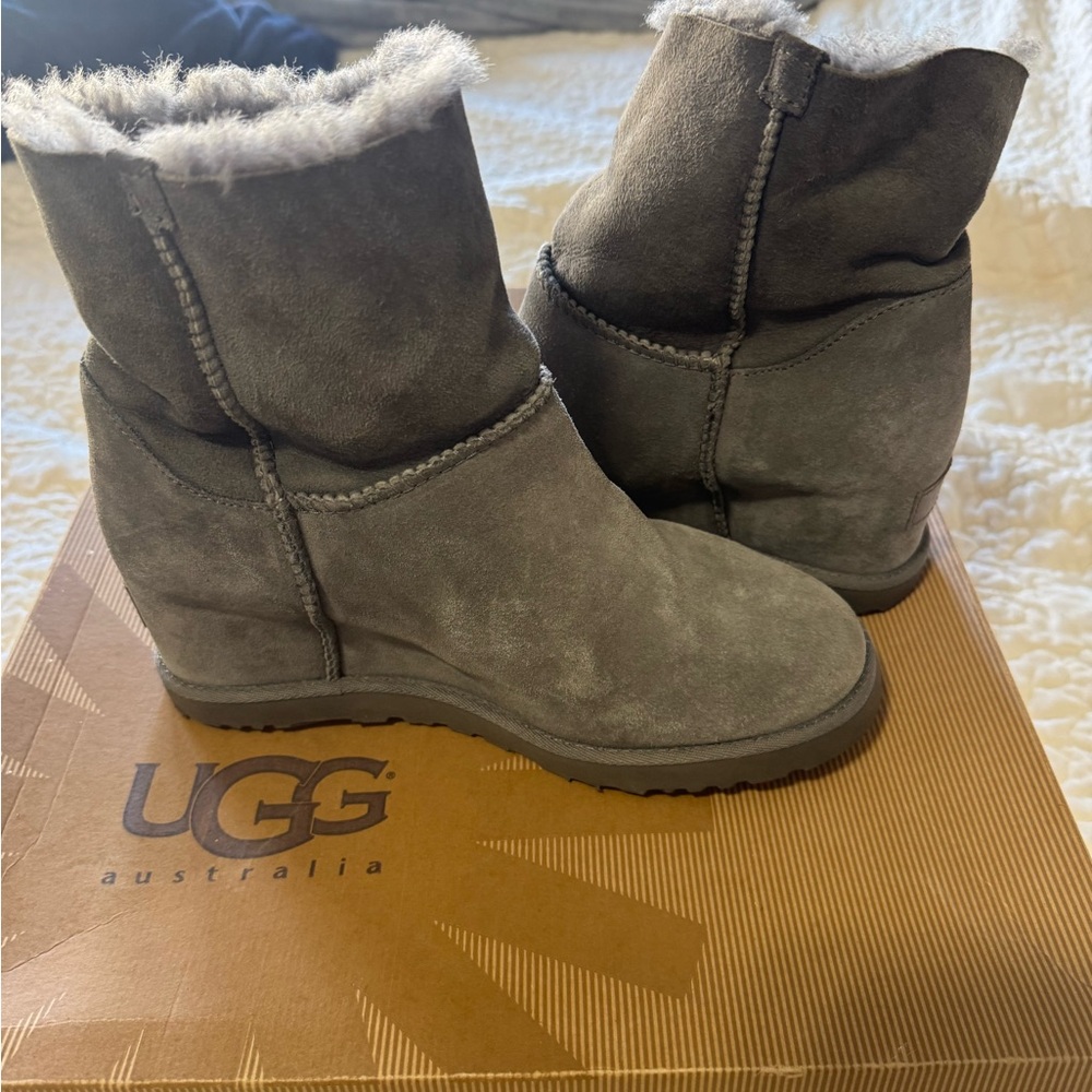UGG Women's Charcoal Suede Winter Boots